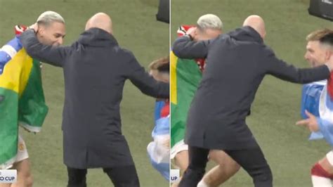 Erik Ten Hag Danced With Two Man Utd Players After Carabao Cup Win