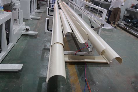 PVC UPVC Rain Gutter Extrusion Line Plastic Half Round Square Shape