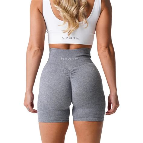 NVGTN Scrunch Nahtlose Spandex Shorts für Frauen Elastische Hüfthebe