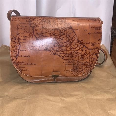 Patricia Nash Bags Patrica Nash Italian Map Saddle Bag In Brown