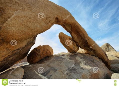 Arch Rock In Joshua Tree National Park Stock Image Image Of Formation