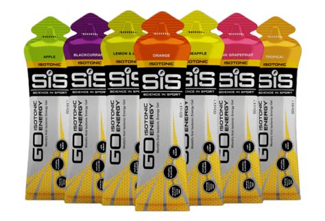 Lot de 7 Gels Énergétiques SIS GO Isotonic Energy Gel Variety Packs