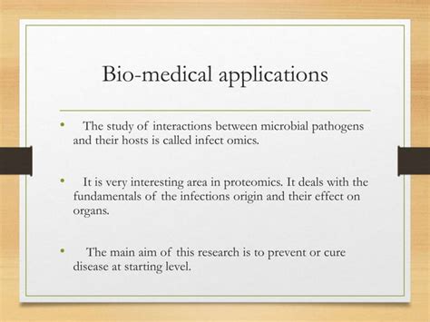 Applications of genomics and proteomics ppt | PPT