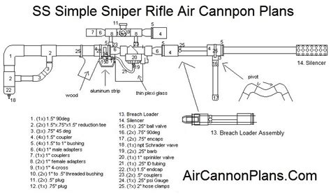 SS Simple Sniper Rifle Air Cannon Plans