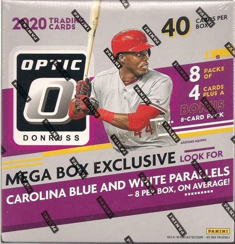 2020 Panini Donruss Optic Baseball 40 Card Mega Box Da Card World