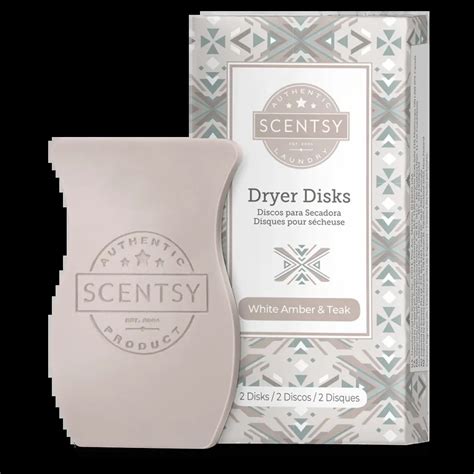 White Amber And Teak Dryer Disk Shop Scentsy Online