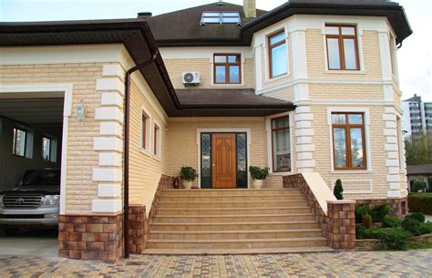 Оформление фасада частного дома своими руками (74 фото) » НА ДАЧЕ ФОТО