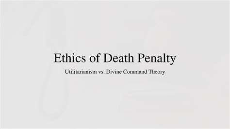 SOLUTION: Death Penalty Ethics - Studypool