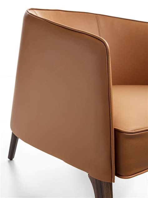 Jackie Leather Armchair By Frigerio Design Gianfranco Frigerio