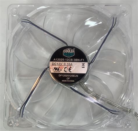 Cooler Master 120MM Scout Case Fan Clear LED A12025-12CB-3JN-F1 ...