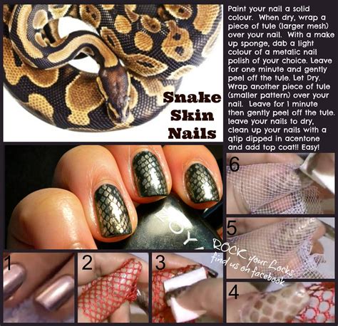 Snake Skin Nails Pagesrock Your Locks