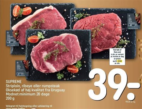 Supreme Striploin Ribeye El Rumpsteak Tilbud Hos Rema 1000