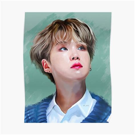 Min Yoongi Poster For Sale By Ari Arts Redbubble