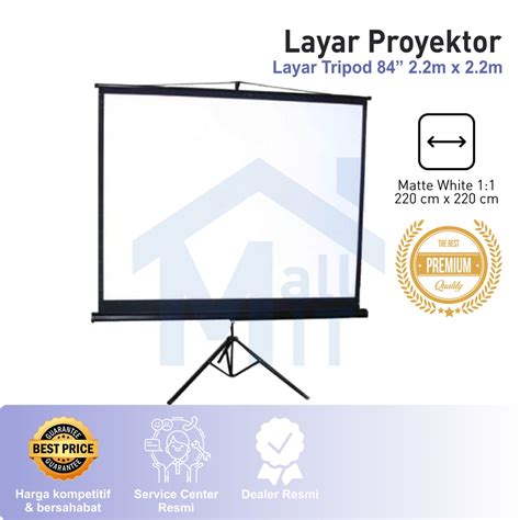 Jual Layar Tripod Tripot Gantung Layar Proyektor 84 X 84 2 2m X 2 2m