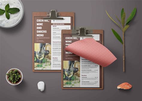 Prime Cocktail House Menu Psd Template 99effects