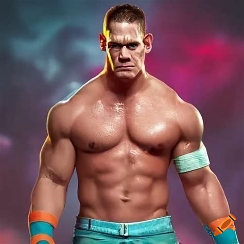 A Profesionnal Wrestler Looks Like John Cena On Craiyon