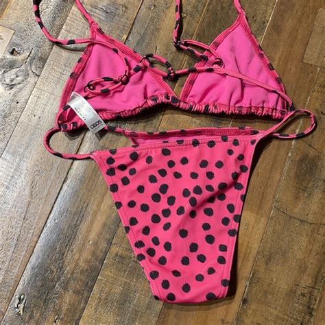 ASOS Swim Asos Swim Tiny Pink Polka Dot Bikini Poshmark