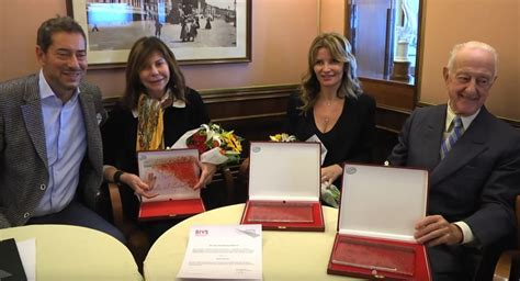 Silvia Nicolis Premio RIVS Eccellenze Italiane Con Arrigo Cipriani