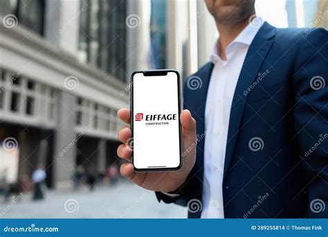 Eiffage Logo Displayed On An Iphone Screen Editorial Stock Image