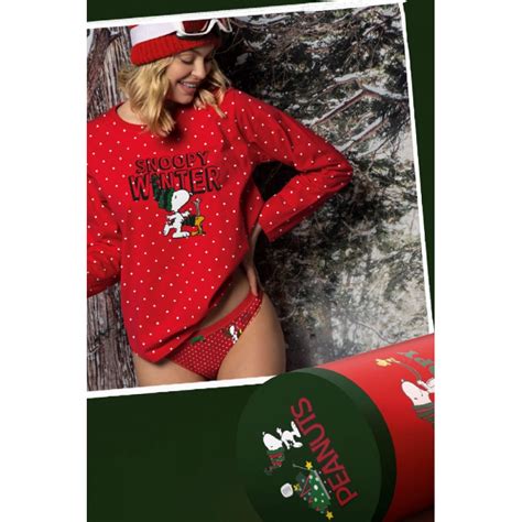 SNOOPY ROJO BRAGA BIKINI WINTER PEANUTS