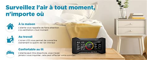 Therm La Mode Moniteur de qualité de l air détecteur de qualité de l