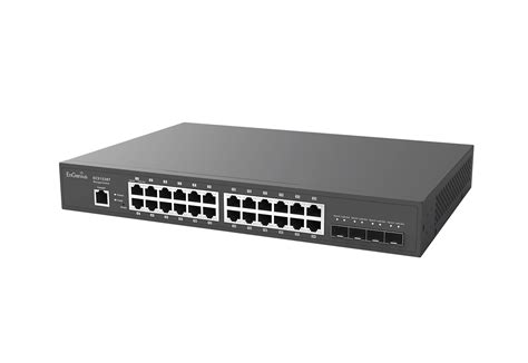 Комутатор EnGenius ECS1528T Cloud Managed Switch 24 port GbE 4xSFP L2