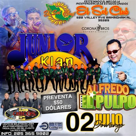JUNIOR KLAN - EL PULPO BIRMINGHAM ALABAMA Tickets - BoletosExpress