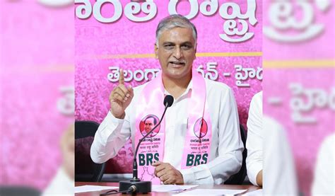 Harish Rao Hits Back At Congress On Kaleshwaram Project Telangana Today