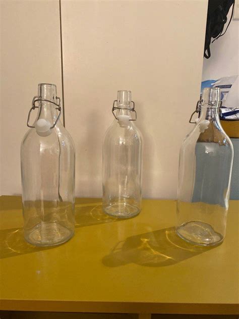 IKEA Glass Bottles, 家庭電器, 廚房電器, 其他廚具 - Carousell