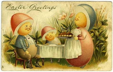 Easter Greetings Old Postcard And Now And Then Picture Geneanet