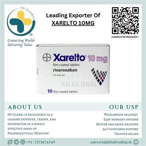 Rivaroxaban Tablet 10 Mg At Rs 1015 Stripe Ixarola In Nagpur ID