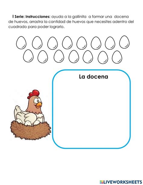 La Docena Y Decena Worksheet