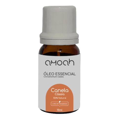 Óleo Essencial de Canela de Cássia Puro 10ml Amoah Óleos Essenciais