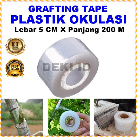 Jual Grafting Tape 5 CM X 200 M Plastik Okulasi Parafilm Sambung Pucuk