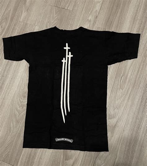 Vintage Chrome Hearts Triple Cross T Shirt Grailed