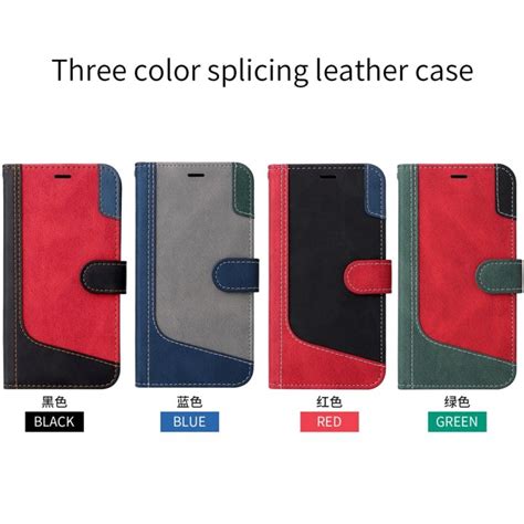 Casing Slot Kartu Tutup Balik 2 Warna Dompet Kulit Baru Casing Ponsel