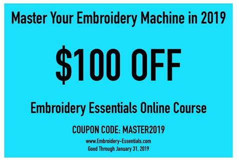 Embroidery Essentials By Sewing Mastery