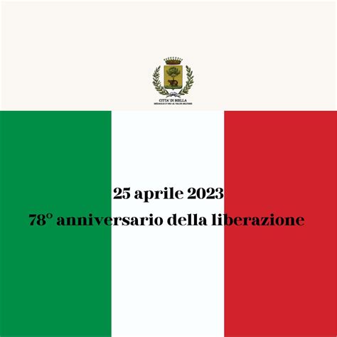 Celebrazione Del 78° Anniversario Della Liberazione Comune Di Biella