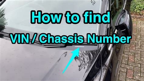 How To Find VIN Chassis Number Of Your Car YouTube