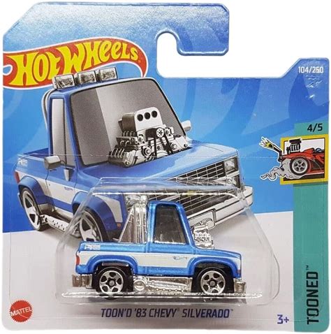 Hot Wheels Toond Chevy Silverado Tooned Hct Short Card Gm Mattel