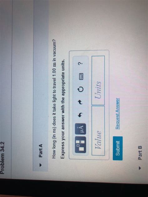 Solved Problem 34 2 Part A How Long In Ns Does It Take Chegg