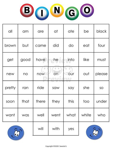 Teacher Fun Files Basic Sight Words Charts Sight Words Kindergarten