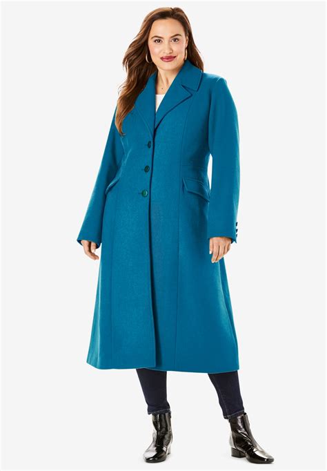 Long Wool Blend Coat Woman Within