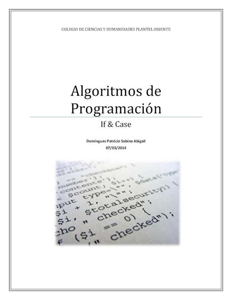 PDF Algoritmos If Y Case DOKUMEN TIPS