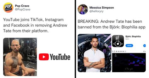 People React To Andrew Tates Banning From Various Social Media