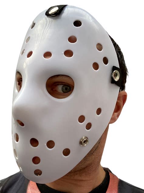 White Hockey Mask Plastic Jason Horror Friday Halloween Costume Masks