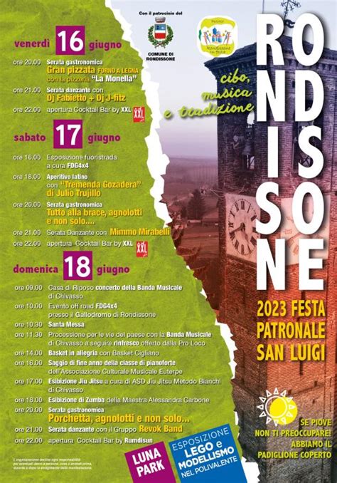 Festa Patronale San Luigi A Rondissone Jun