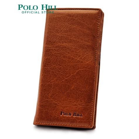 Polo Hill Mens Genuine Leather Bifold Wallet With Inner Pen Holder M