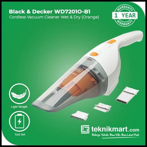 Jual Black And Decker Wd7201O 7 2V Vacuum Cleaner Wet Dry Orange