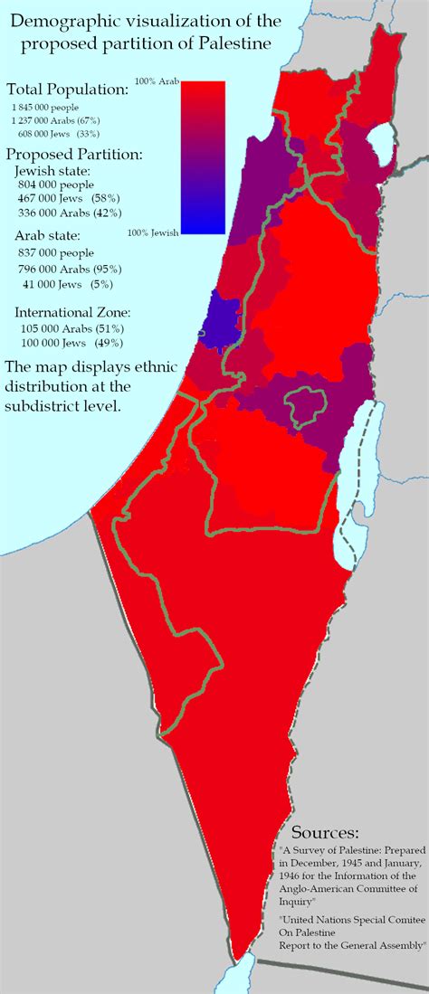 Demographic Visualization Of The Proposed Partition Of Palestine Rmapporn